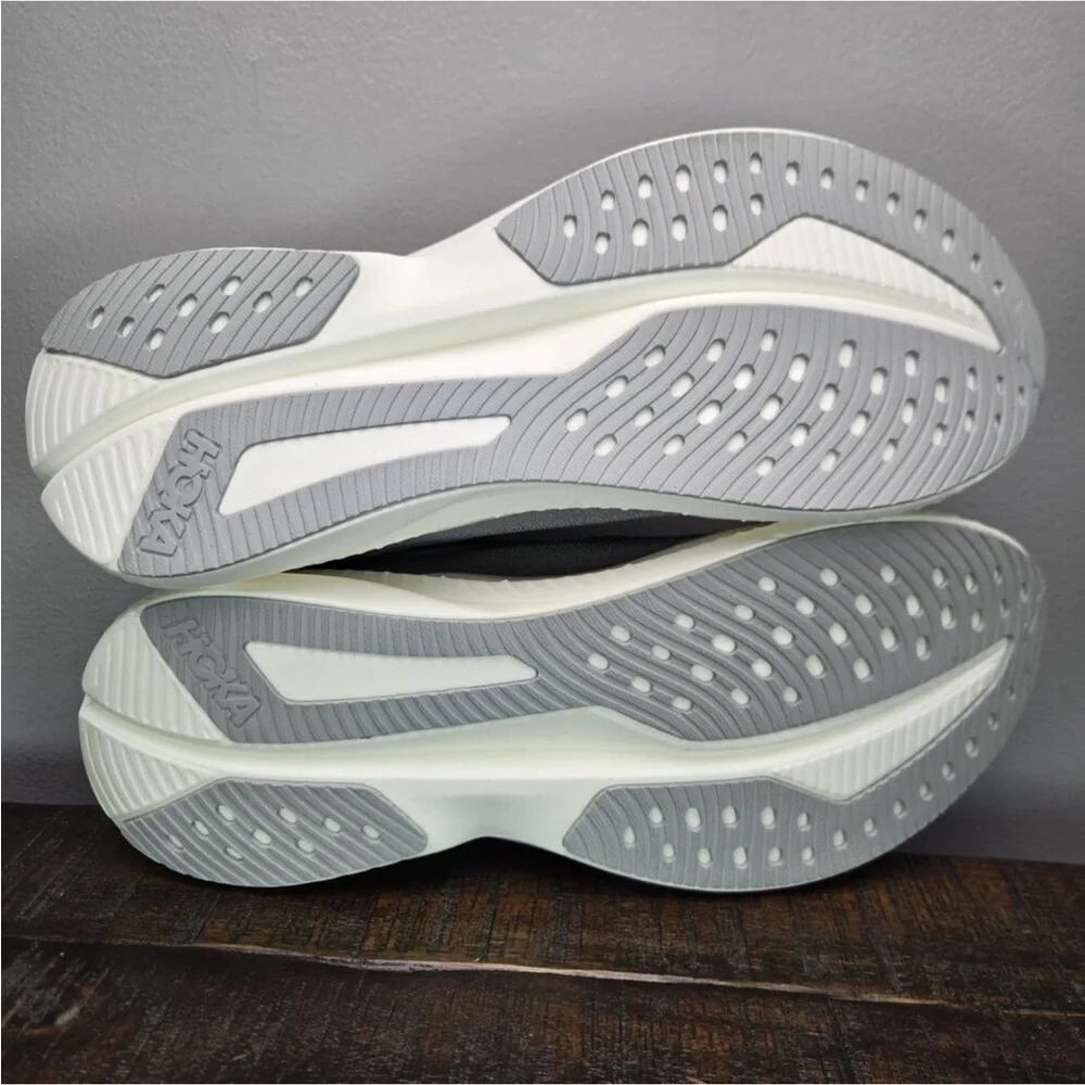 Like New! Hoka One One Men's Athletic Shoes Gray White